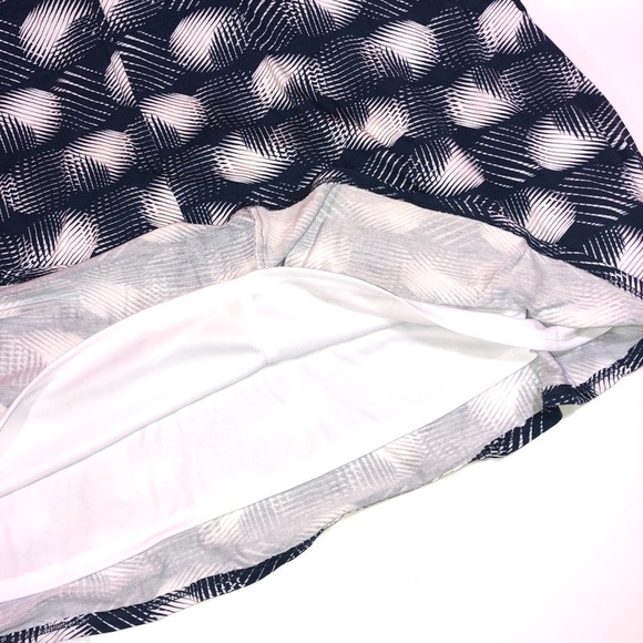 Renee C Blue Geometric Plus Skirt 2X - Picture 5 of 6